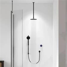 Image of Aqualisa Smart Glo Dual Ceiling Fed Concealed Digital Shower Black (HP/Combi)