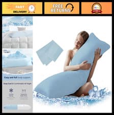 Image of Cooling Body Pillow Insert - Soft Long Bed Pillow for Summer - 20x54 inch, Breat