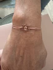 Image of Thomas Sabo Rose Gold Plated Little Secrets Women's Lotus Bracelet