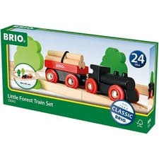 Image of BRIO Little Forest Train Set 33042 Classic Wooden Railway Ages 2 Plus