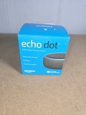 Image of Amazon Echo Dot 3rd Gen Smart Speaker Alexa Black WiFi Bluetooth With Box & PSU