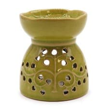 Image of Tree Of Life Ceramic Oil Burner - Hearts Design