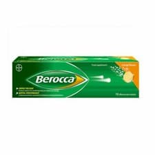 Image of Berocca Orange Flavour Energy Vitamins 15 Effervescent Tablets