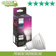 Image of Philips Hue White & Colour Ambiance Smart LED Bulb – GU10 100% ORIGINAL ⭐⭐⭐⭐⭐