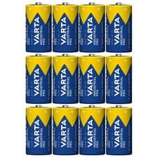Image of 12x Alkaline Battery LR14 C Varta Industrial Durable Powerful Reliable