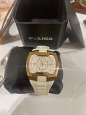 Image of Police Endeavor PL.13452JSR/04 Men's white silicone strap NEW/BOXED/BOOKLET