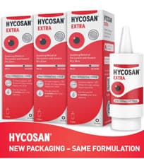 Image of Hycosan Extra Preservative Free Eye Drops - Soothing Relief of Dry Eyes - 3 PACK