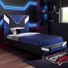 Image of X-Rocker Cerberus MKII 3Ft Single, Gaming Upholstered Bed Frame - Flat-Pack for