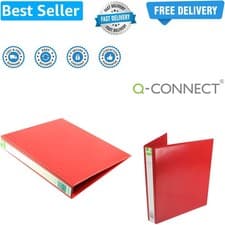 Image of Presentation 25mm 4D-Ring Binder A4 Red KF01326