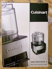 Image of Cuisinart Mini-Prep Food Processor/Chopper + Reversible Motor Brushed Metal New