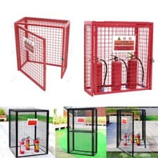 Image of Gas Bottle Safety Cage 2x19kg 6x19kg 8x47kg Cylinder Storage Steel Mesh Lockable
