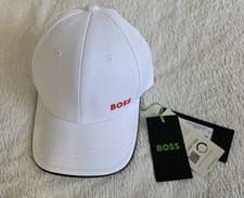Image of BOSS Hugo Boss Mens Baseball Cap White £35