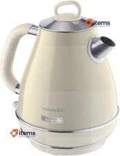 Image of Ariete Vintage Electric Kettle: 1.7L, 2000W, Stainless Beige Colour ARI-2869-BG