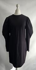 Image of BNWT Mint Velvet Mutton Sleeve Jersery Mini Dress Medium RRP £89 Chest 36"