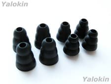 Image of 8pcs Eartips for Anker Soundcore Life P3i P2 Dot 2 - 4L / 4S Black Triple Flange