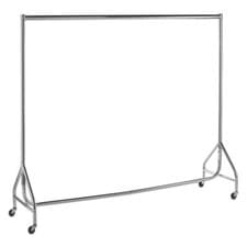 Image of Reinforced Chrome Heavy-Duty Clothes Rail  Clothes Storage, Garment display, Clo