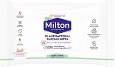 Image of 1 x Milton Antibacterial Surface Wipes 30 Wipes Powerful Cleaning Wipes for Kitc