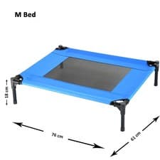 Image of Elevated Dog Bed Pet Cat Mesh Raised Camping Cot Indoor Outdoor 4 sizes