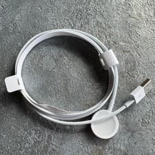 Image of Genuine Apple A2056 Magnetic Watch Charger 1m Cable White For Series 5/4/3/2/1