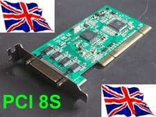 Image of RS-232 PCI 8 Port Serial Card 16C950 8S Low Profile LP