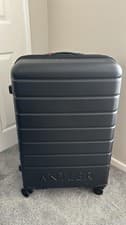 Image of Antler Dark Navy Logo Spinner Suitcase Large Polycarbonate Hard Shell
