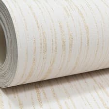 Image of Embossed Plain Light Cream Gold Glitter Blown Vinyl Textured Thick Wallpaper