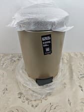 Image of Brabantia NewIcon Pedal Bin 12L (Metallic Gold) Soft-Closure - DENTED - READ