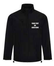 Image of Personalised Printed Pro RTX Three-Layer Softshell Text Logo Unisex Jacket Gifts