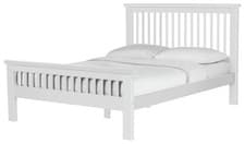 Image of Aubrey Superking Wooden Bed Frame White Sturdy and Stylish Bedroom Furniture