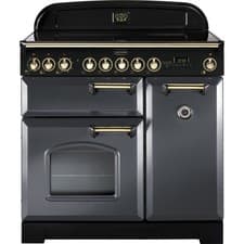 Image of Rangemaster CDL90EISL/B Classic Deluxe 90cm Electric Range Cooker 5 Burners A/A