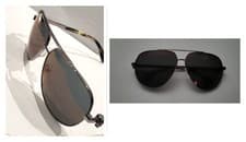 Image of Alexander McQueen Sunglasses AM0018S 007 Ruthenium Frame Grey Lens 63-11-130