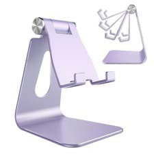 Image of Adjustable Cell Phone Stand Phone Stand Cradle Dock Holder Aluminum Desktop