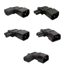 Image of C14 to IEC C13/C5/C7 AC-Power Adapter 3 Terminals Socket Adapter Male to Female