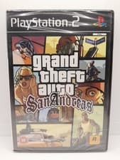 Image of Grand Theft Auto San Andreas PlayStation PS2 UK PAL Brand New Sealed Black Label