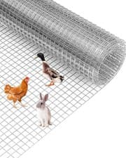 Image of 15/30M Roll Welded Chicken Wire Mesh Animal Fence Barrier Garden Fencing Net