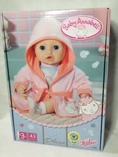 Image of Baby Annabell Clothing Deluxe Bathtime Bath Robe Outfit Set for 43cm Baby Dolls