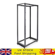 Image of StarTech 4-Post 42U Mobile Open Frame Server Rack Four Post 19inch Network Rack