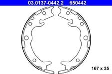 Image of Brake Shoe Set, parking brake ATE 03.0137-0442.2