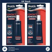 Image of Strong All Purpose Contact Adhesive 2 x 50ml Tube Pack Double Strength