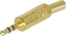 Image of JC-031 Jack 3.5mm Stereo Male Gold Plated JC031 Connector Plug Strain Relief 2pk