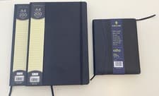 Image of Collins Elite 2025 Compact Week To View Refillable Diary, 2 WHSmith A4 Notebook