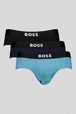 Image of Hugo Boss 'One' Mens 3-Pack Stretch Cotton Briefs | Black | Mens Large L