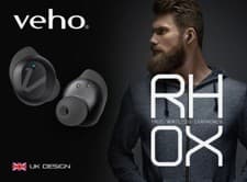 Image of Veho RHOX True wireless earphones - Carbon Black VEP-310-RHOX-B | Original