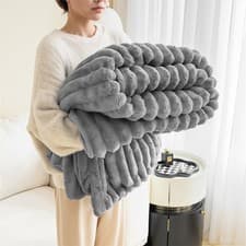 Image of Extra Large Blanket Soft Bed Sofa Throw Thick Warm Cozy Blankets Bed Sleeping UK