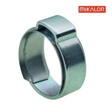 Image of Mikalor W1 Single Ear O Clips with Insert Stepless Inner Ring. Hose Clamps