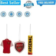 Image of Car Accessories - Official Arsenal FC Air Freshener 3 Pack - Novelty Football...