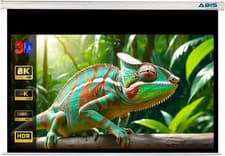 Image of 120" Diagonal Manual Pull down Projector Screen, 2.82M Wide | 16:9 Ultra HD Aspe