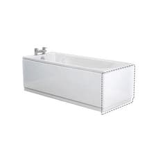 Image of 700 mm Standard Bathroom White High Gloss MDF Bath End Panel + Plinth