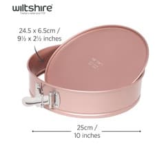 Image of Rose Gold Spring Form Pan Ø25cm, PFOA PTFE Free, Cake Tin, Cake Mould, Baking✔