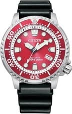 Image of Citizen Men's Watch Promaster Diver Analogue Eco-Drive Red BN0159-15X